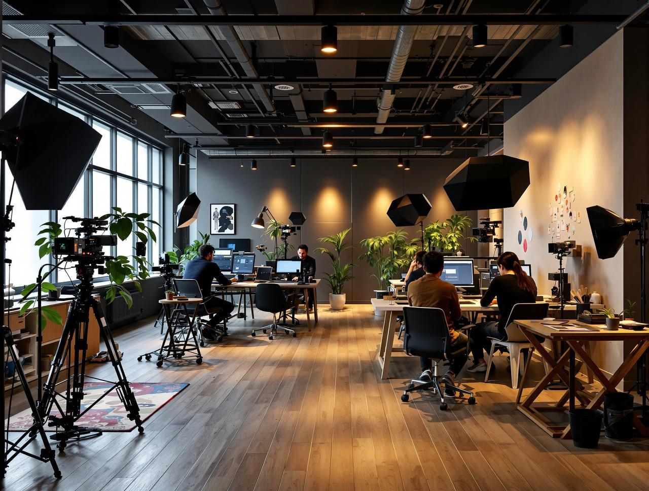 九一视频传媒公司办公环境